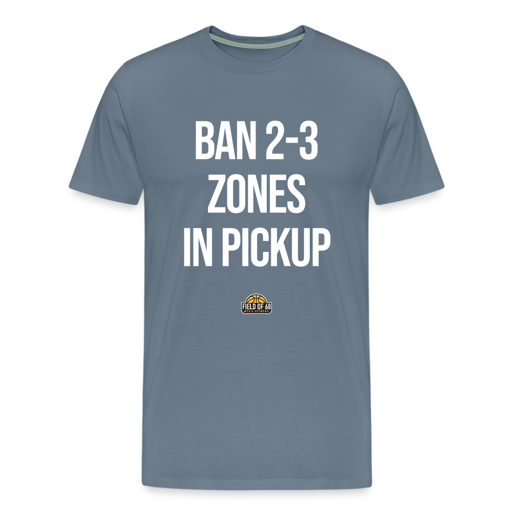 Ban Zones Tee - steel blue