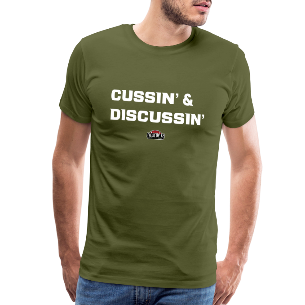 Cussin Tee - olive green